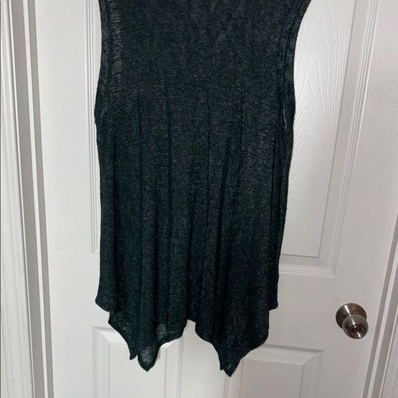 Apt.9 women's Sleeveless METALIC asymmetrical hem Top Xl EUC - Picture 3 of 9